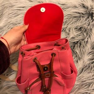 DOONEY & BURKE Peeble leather murphy backpack